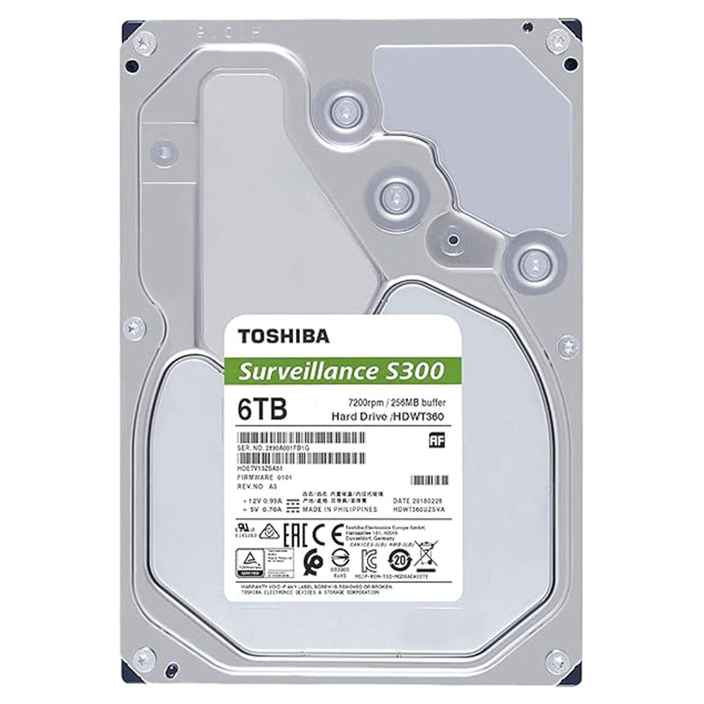 Toshiba S300 6TB 3.5 inch Surveillance Internal Hard Drive