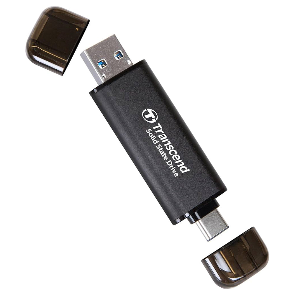هارد درايف SSD خارجي متنقل ترانسيند 512 جيجابايت ESD310 - أسود
