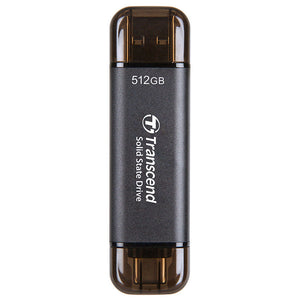 Transcend ESD310 512GB Portable External SSD Drive - Black