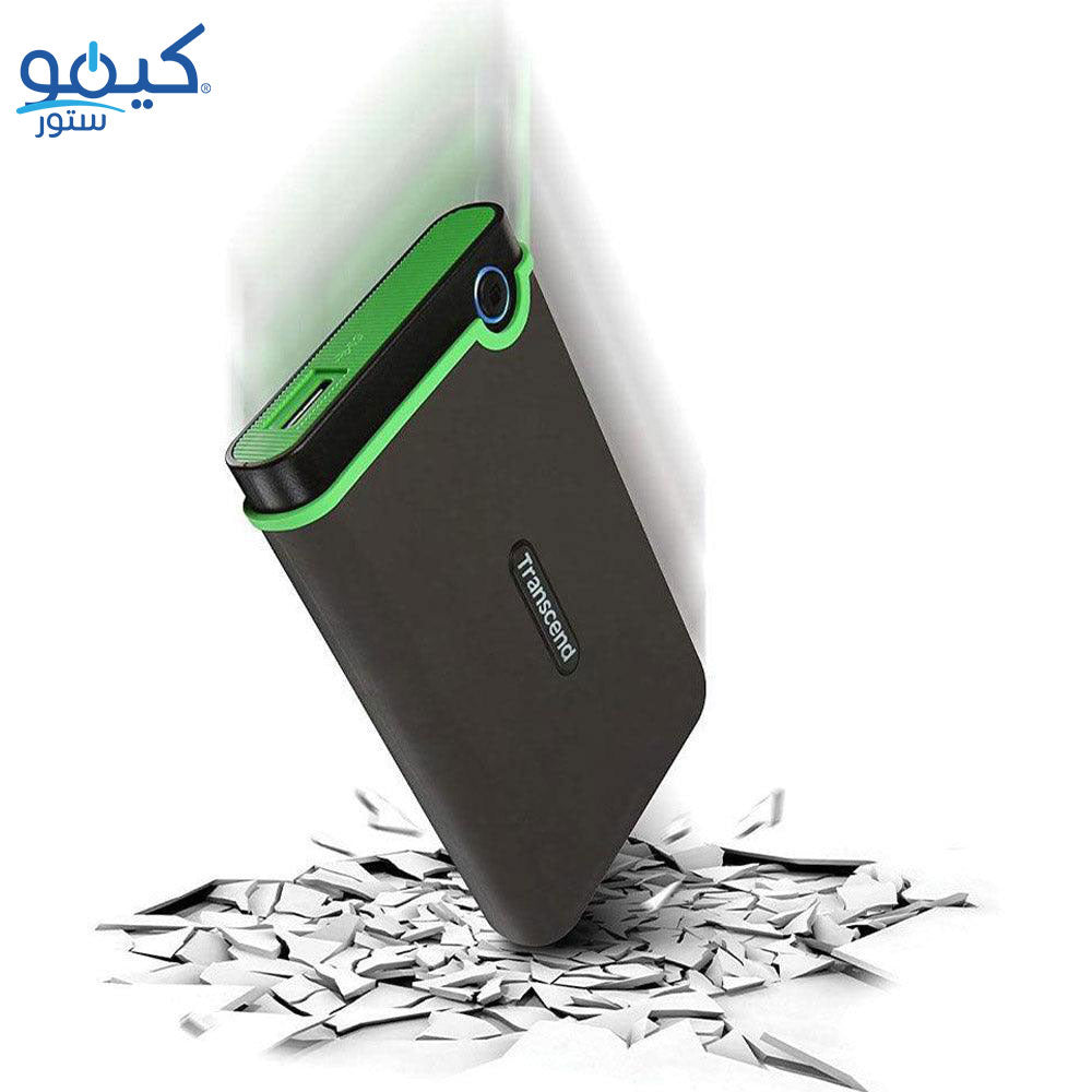 هارد درايف خارجي متنقل ترانسيند 4 تيرابايت StoreJet 25M3 - رمادي