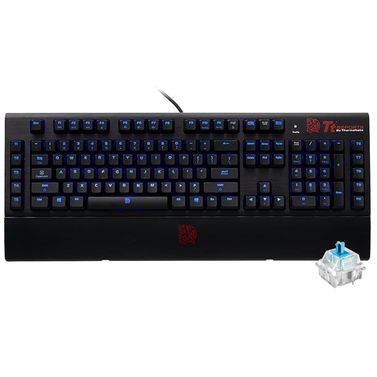 Tt eSPORTS Poseidon Z Forged Blue Switch Wired Blue Backlit Gaming Keyboard English