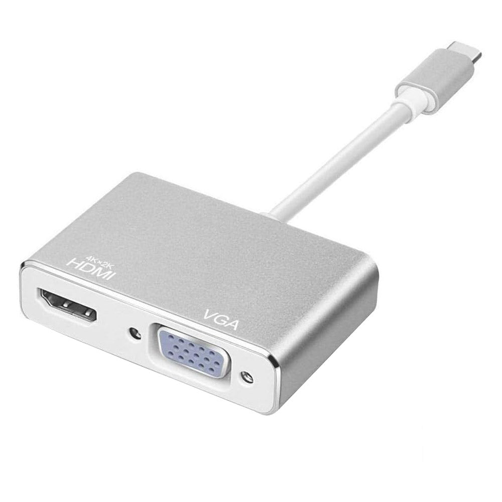 محول تايب سي إلي 4K HDMI + VGA 