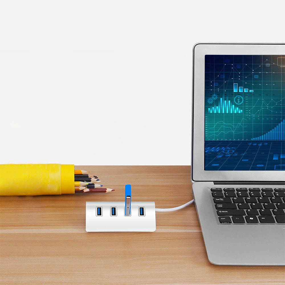 USB 3.0 HUB 4 Ports Aluminum