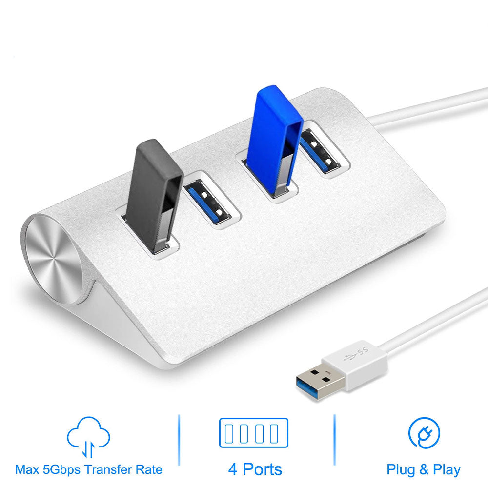 USB 3.0 HUB 4 Ports Aluminum