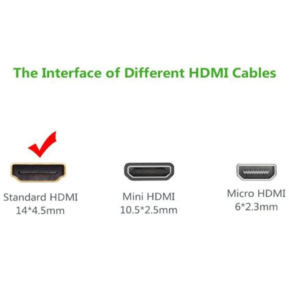 كابل شاشة 4K HDMI يوجرين 1 متر 10115 - أسود
