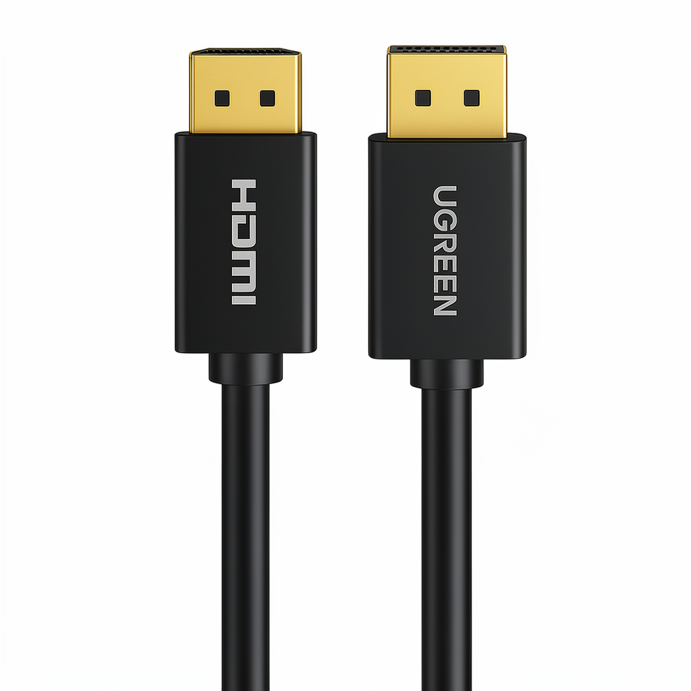 Ugreen 10238 4K DisplayPort To HDMI Converter Cable 1m - Black