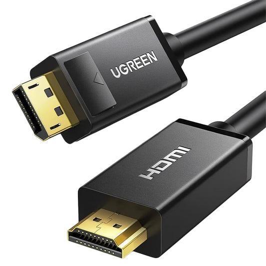 Ugreen 10238 4K DisplayPort To HDMI Converter Cable 1m - Black