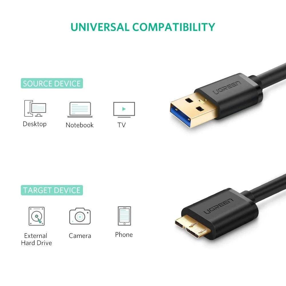 Ugreen 10841 USB To USB Micro-B Cable 1m