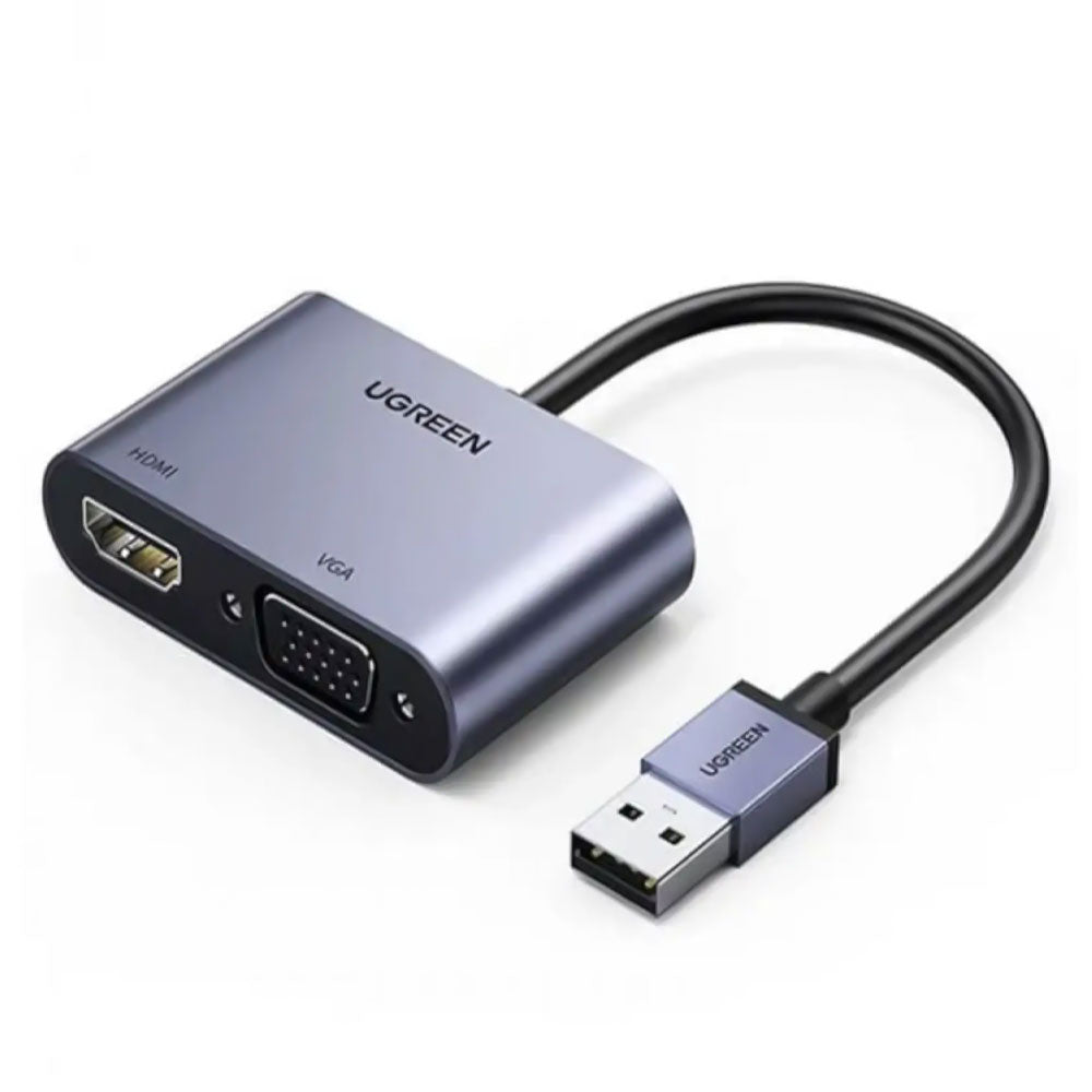 Ugreen 20518 USB 3.0 To HDMI + VGA Converter