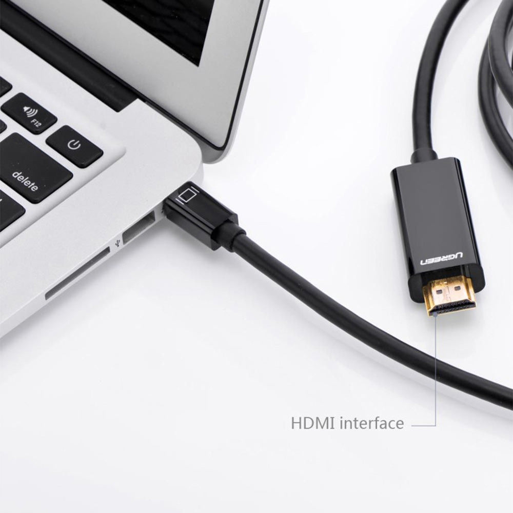 Ugreen 20848 Mini DisplayPort To HDMI Converter Cable 1.5m - Black