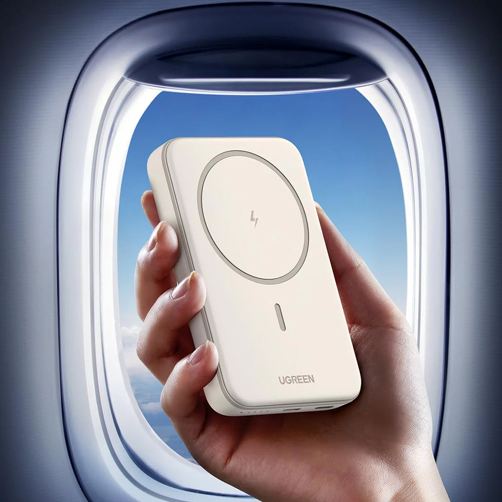 باور بانك يوجرين لاسلكي مغناطيسي بمنفذ تايب سي 20 وات 10000 مللي أمبير شحن سريع 25208  