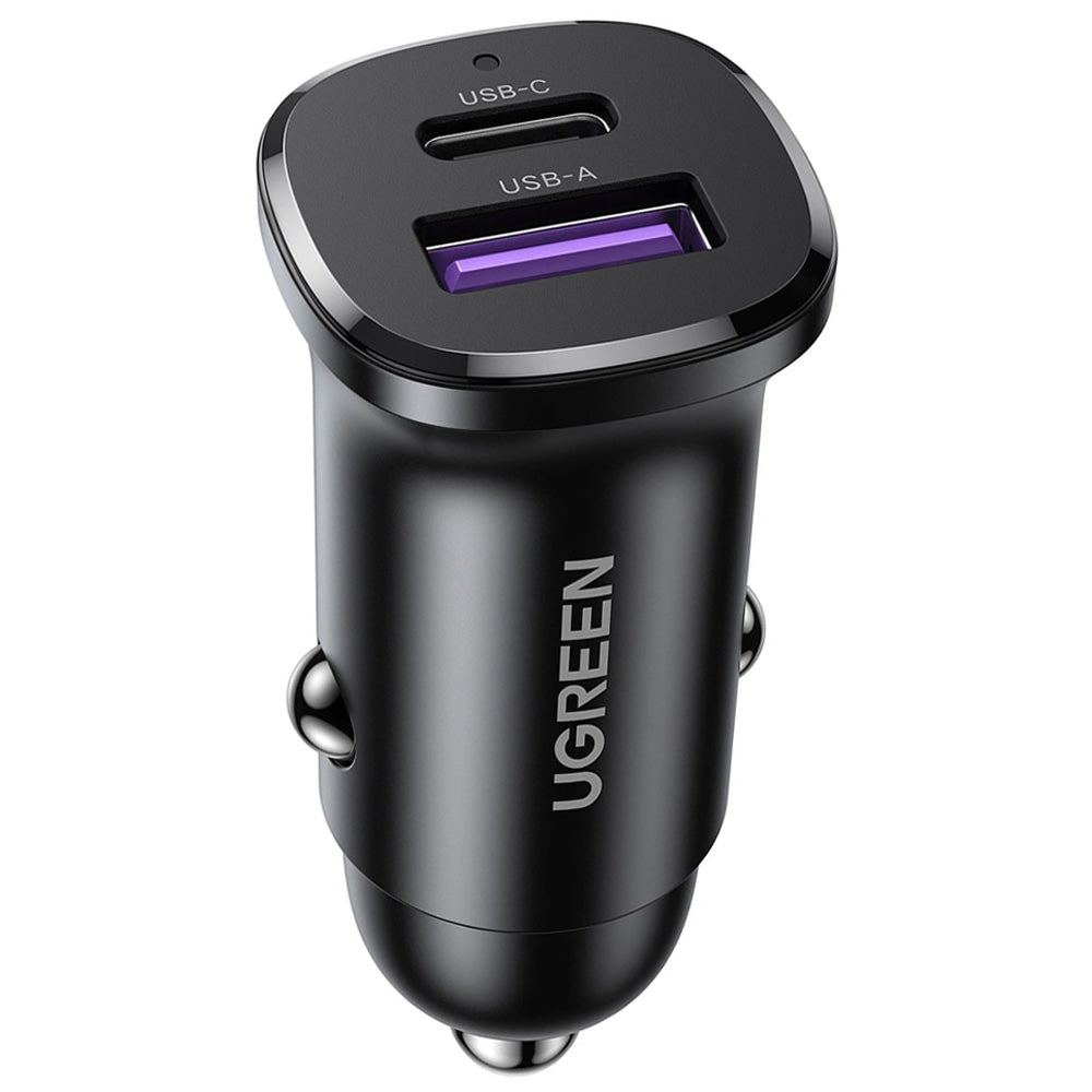 Ugreen 25845 Car Charger Type-C + USB 30W Fast Charging