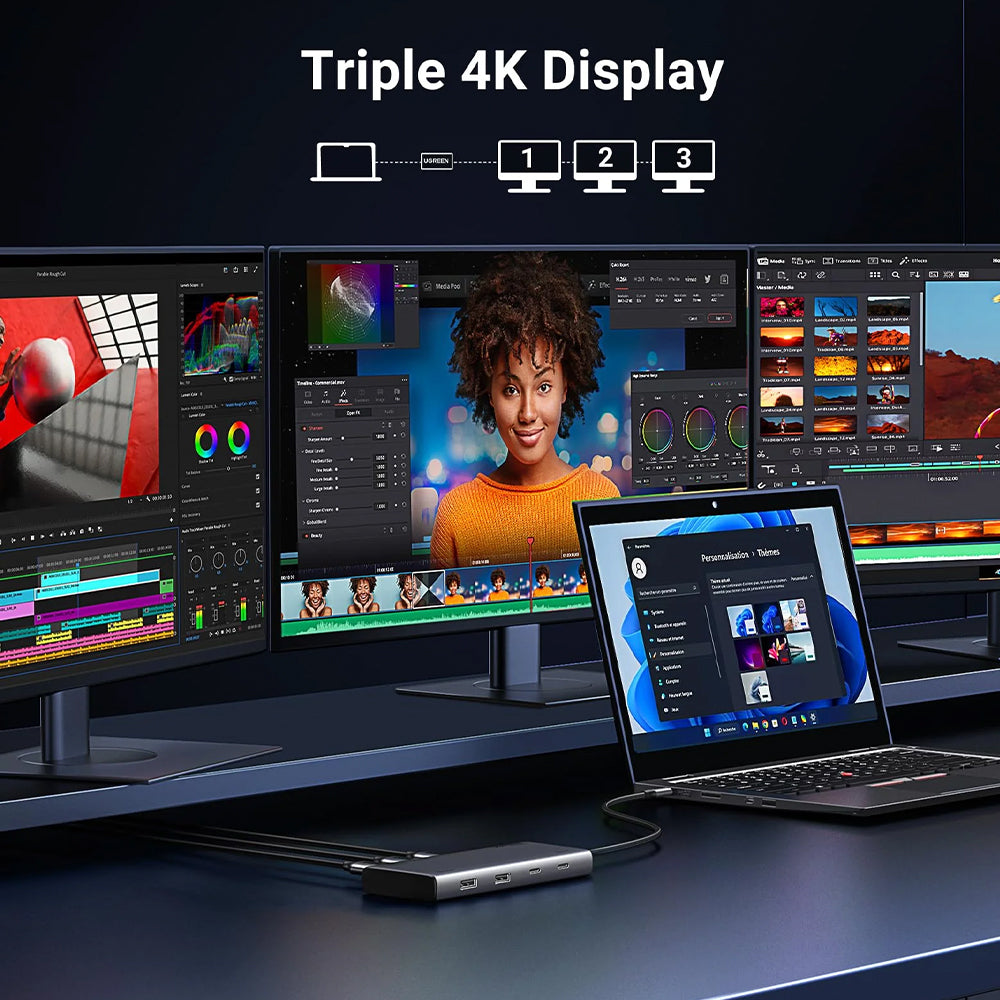 محول موزع تايب سي 8 في 1 يوجرين 35625