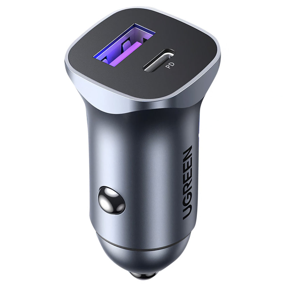 Ugreen 40858 Car Charger PD Type-C + USB 30W Fast Charging