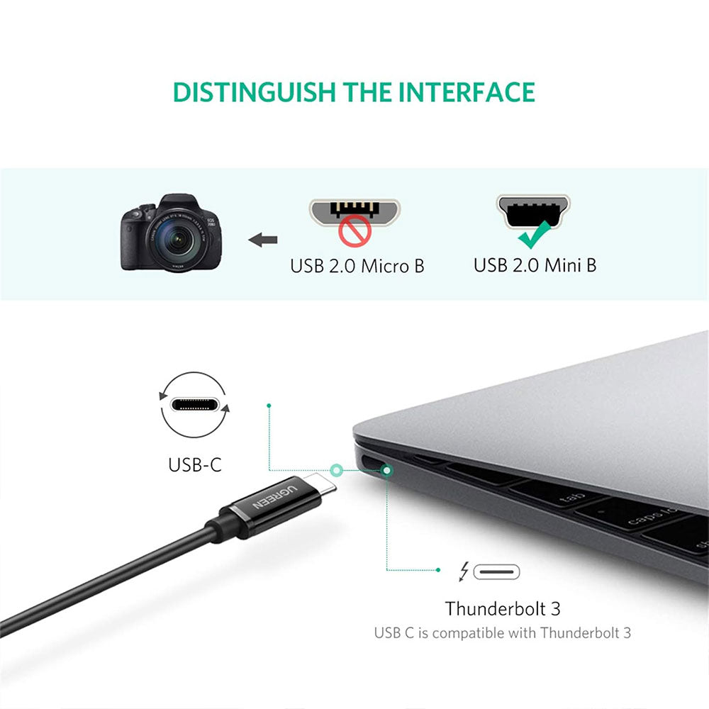 Ugreen Type-C To Mini USB Cable 