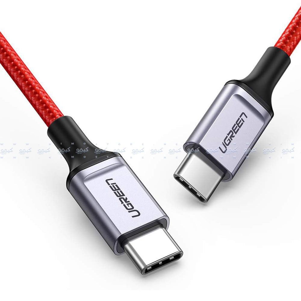 Ugreen 60186 PD Type-C To Type-C Cable 3A 60W Fast Charging 1m - Red