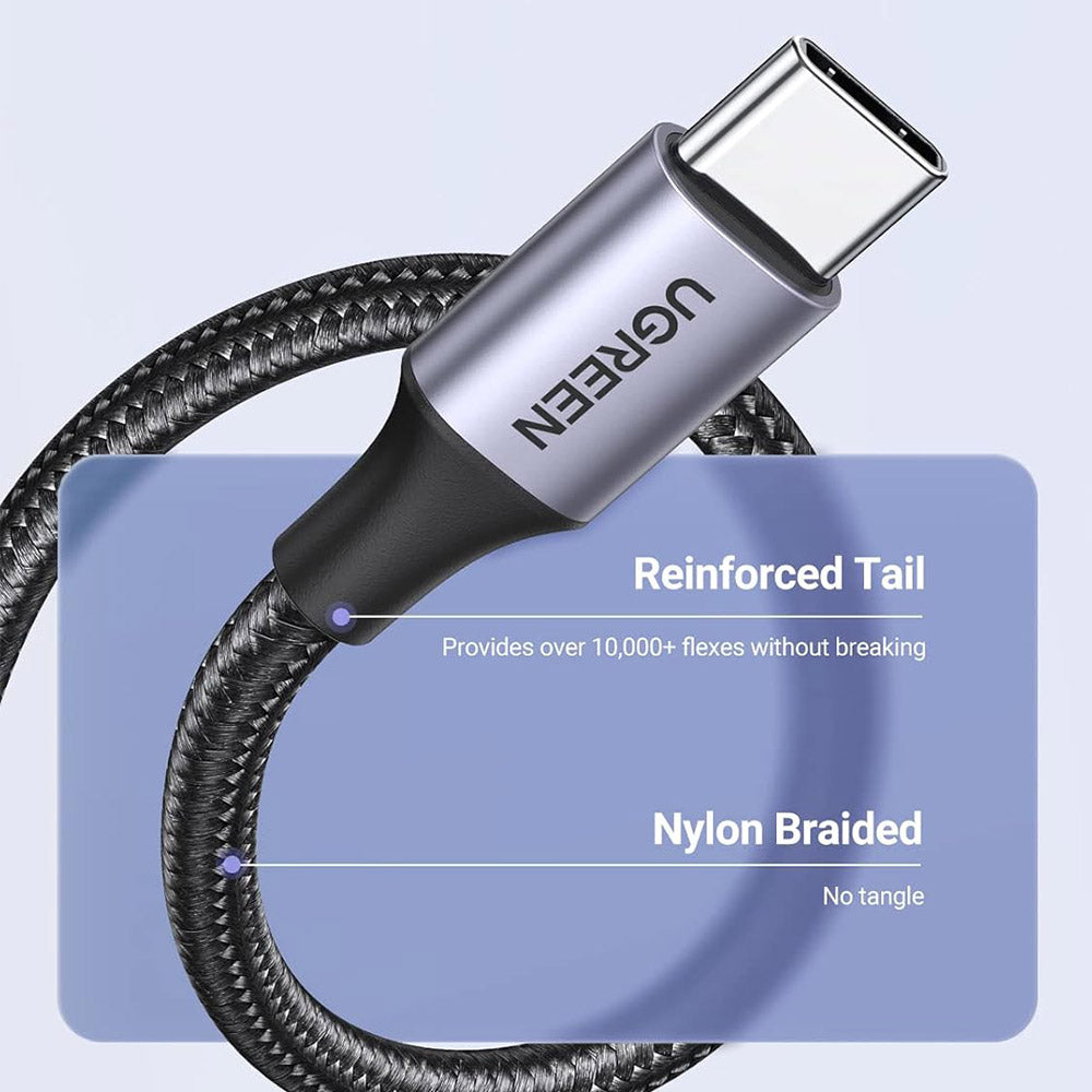 Ugreen 60408 USB To Type-C Cable 3A Fast Charging 3m - Space Gray