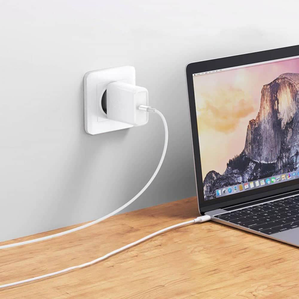 Ugreen 60552 PD Type-C To Type-C Cable 5A 100W Fast Charging 2m - White