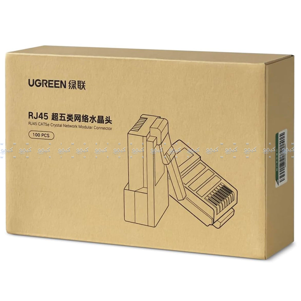 ار جي 45 بلاستيك يوجرين 100 قطعه Cat6 UTP 60558 