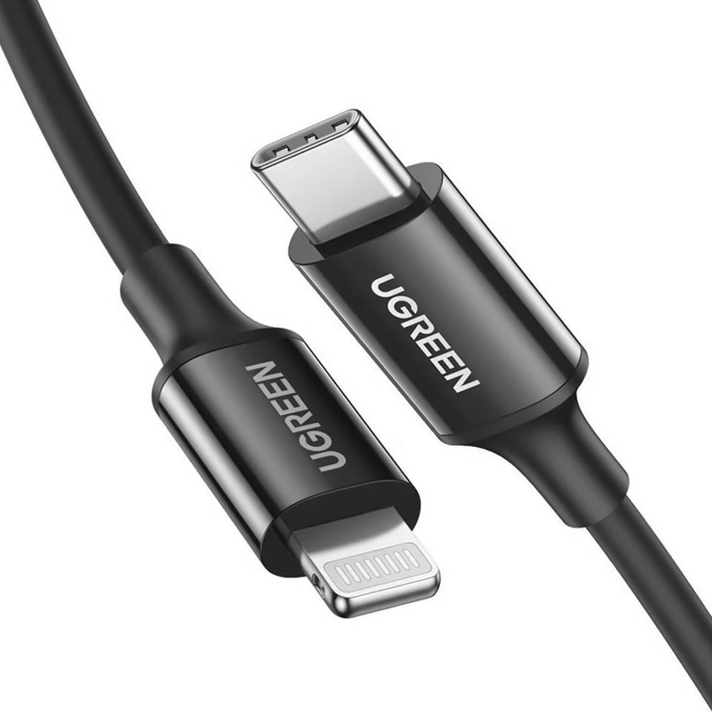 Ugreen 60751 Type-C To Lightning 3A 60W Cable Fast Charging 1m - Black