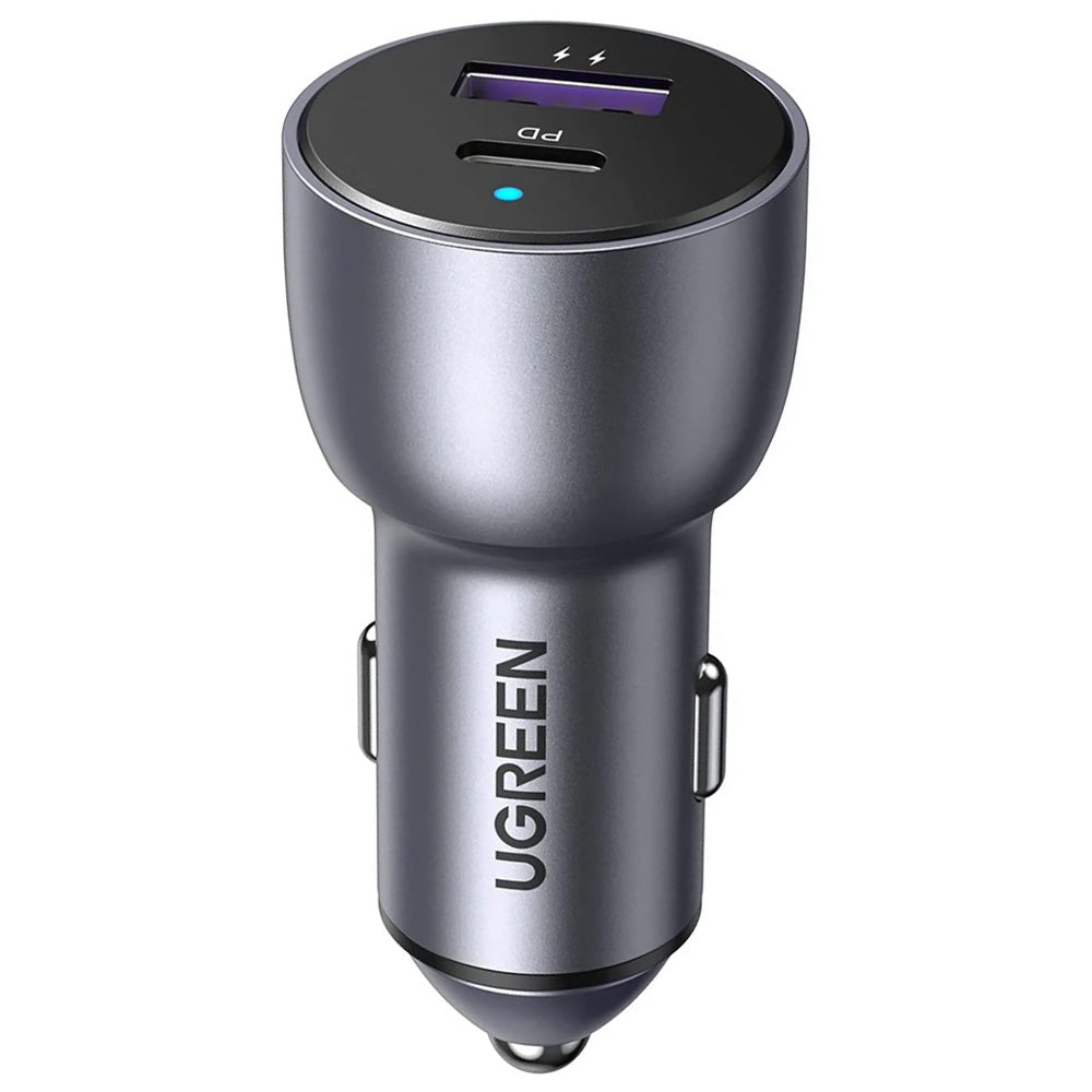 Ugreen 60980 Car Charger PD Type-C + USB 52.5W Fast Charging - Space Gray
