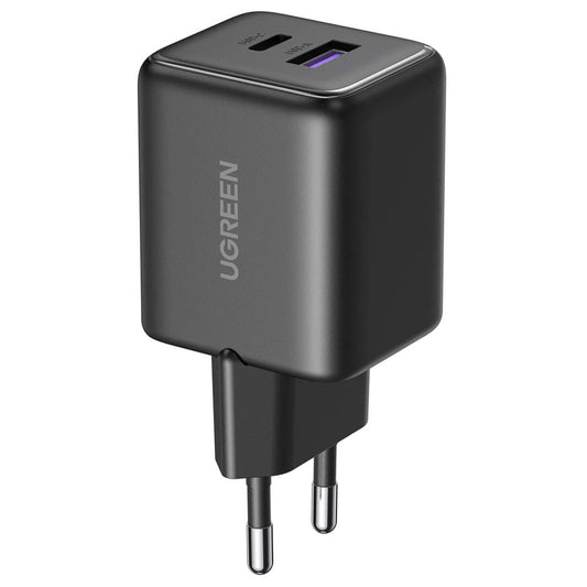 Ugreen 65014 GaN Wall Charger PD Type-C + USB 30W Fast Charging - Black