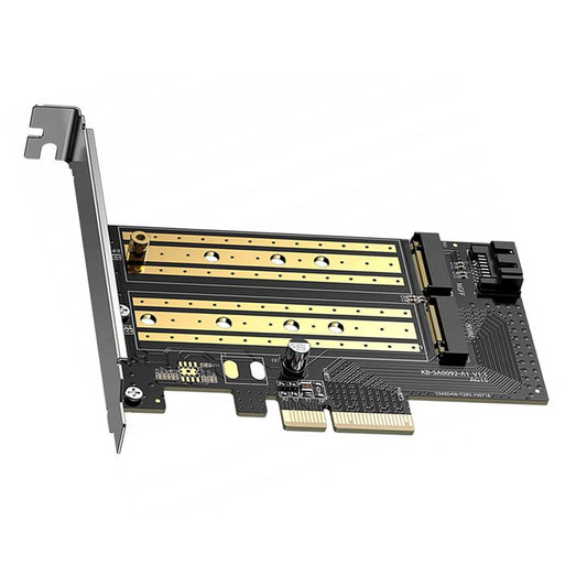 بطاقة محول M.2 NVMe + M.2 SATA الى PCI Express 3.0 x4 يوجرين 70504 