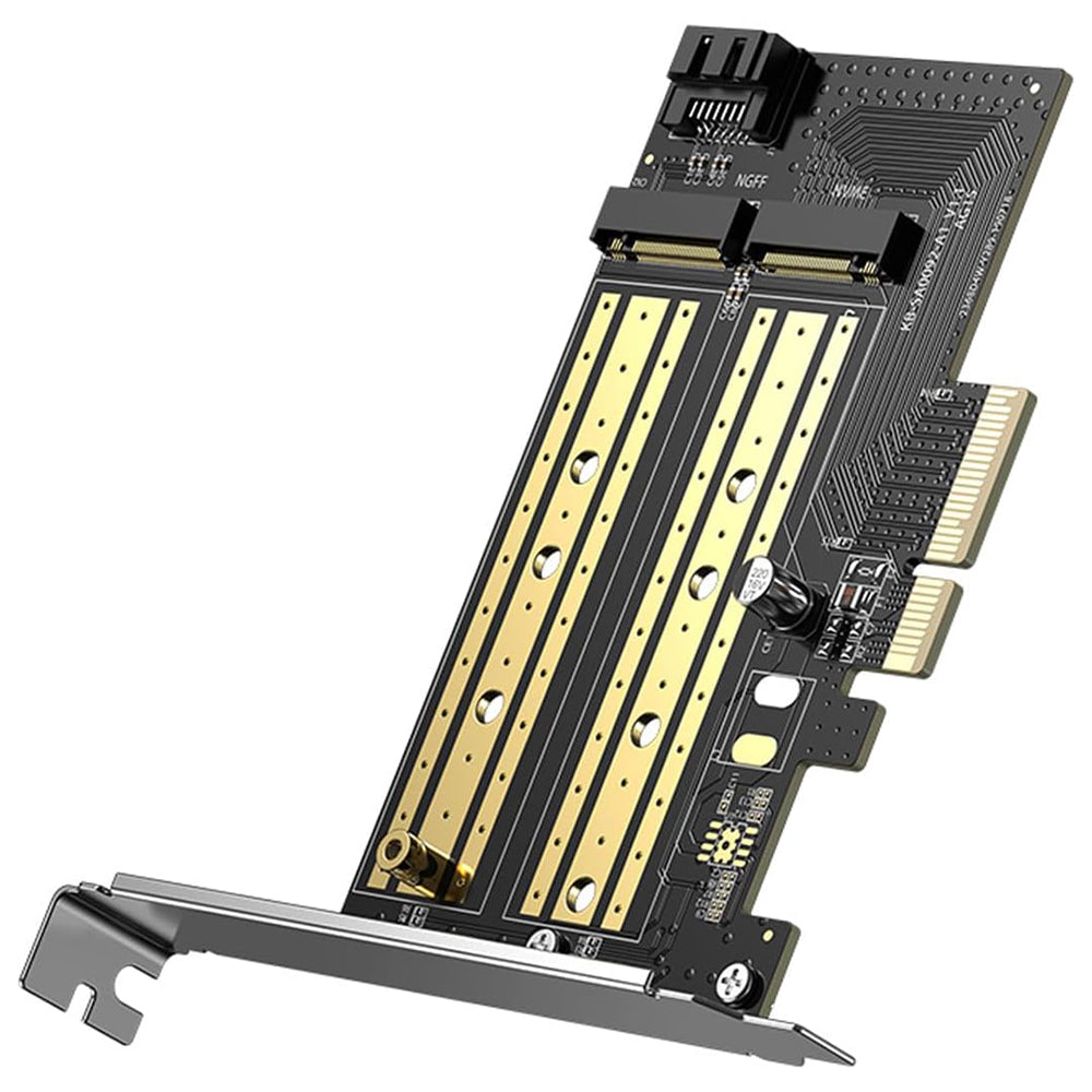 Ugreen 70504 M.2 NVMe + M.2 SATA To PCI Express 3.0 x4 Expansion Adapter Card