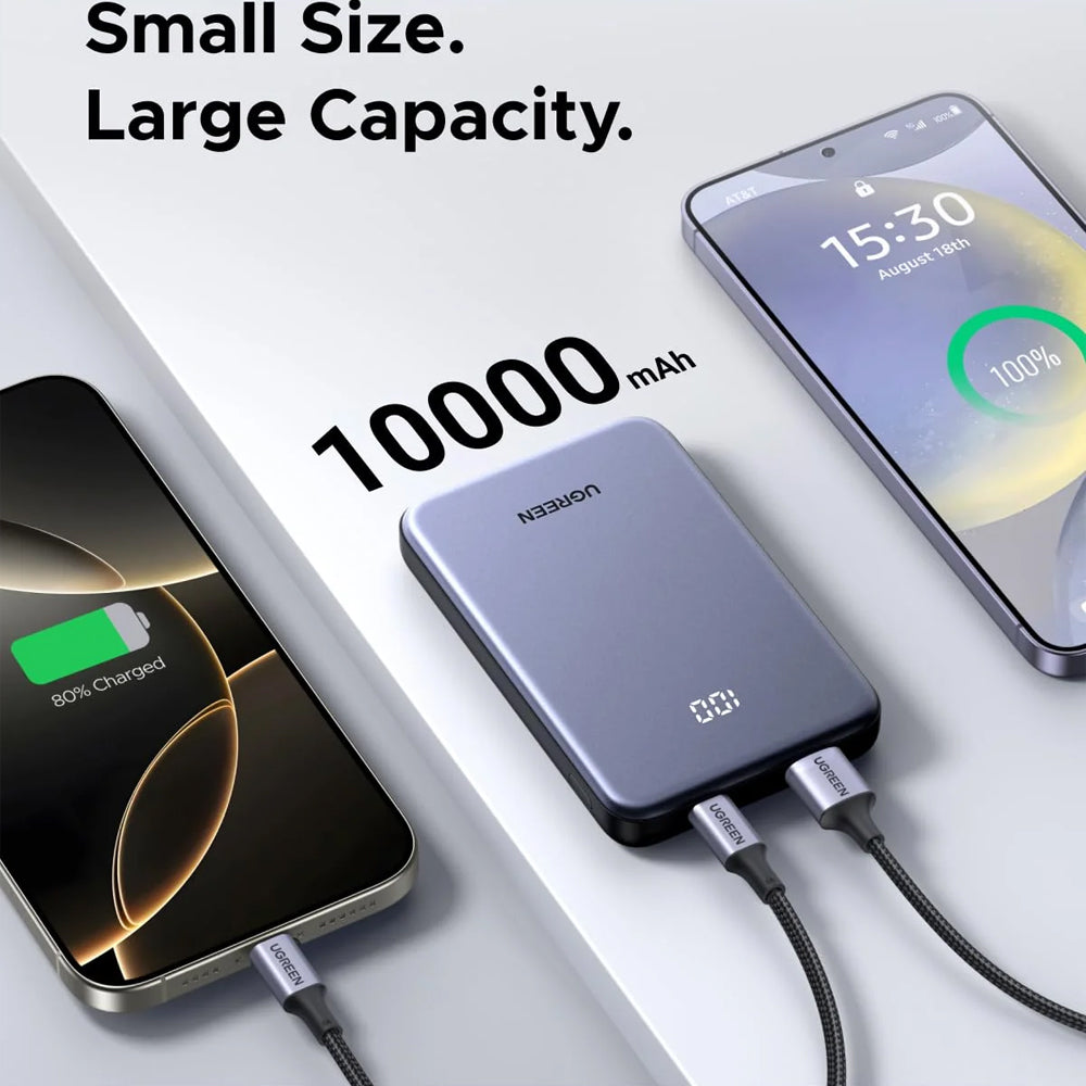 Ugreen 75131B Power Bank USB + Type-C 20W Fast Charging 10000mAh - Black