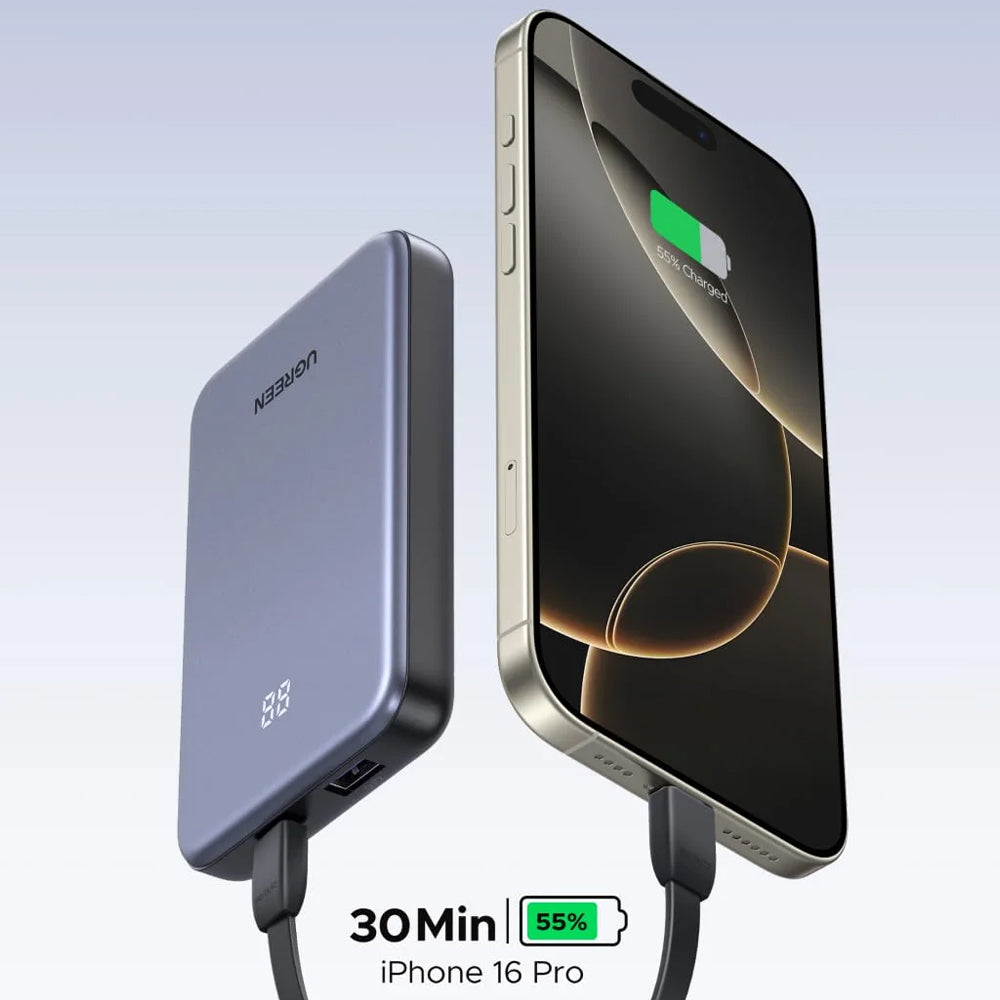 Ugreen 75131B Power Bank USB + Type-C 20W Fast Charging 10000mAh - Black