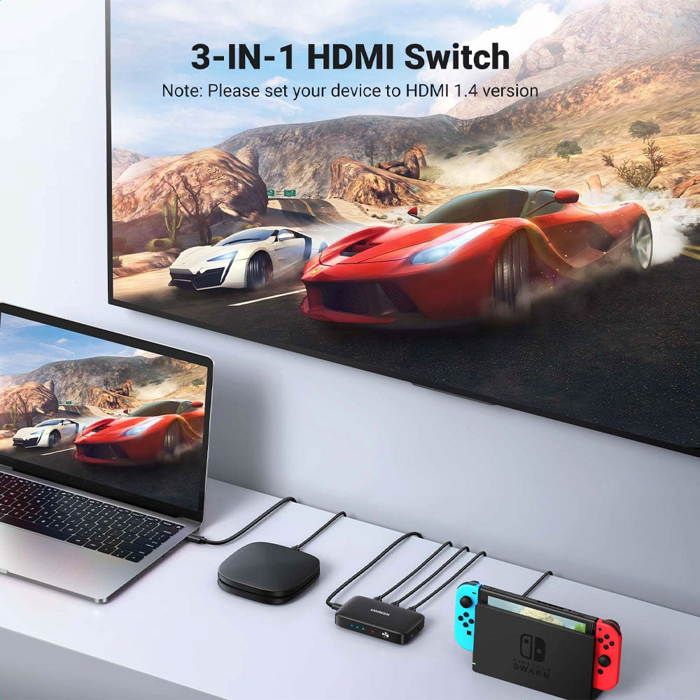 Ugreen 80125 HDMI Switch 3 Ports
