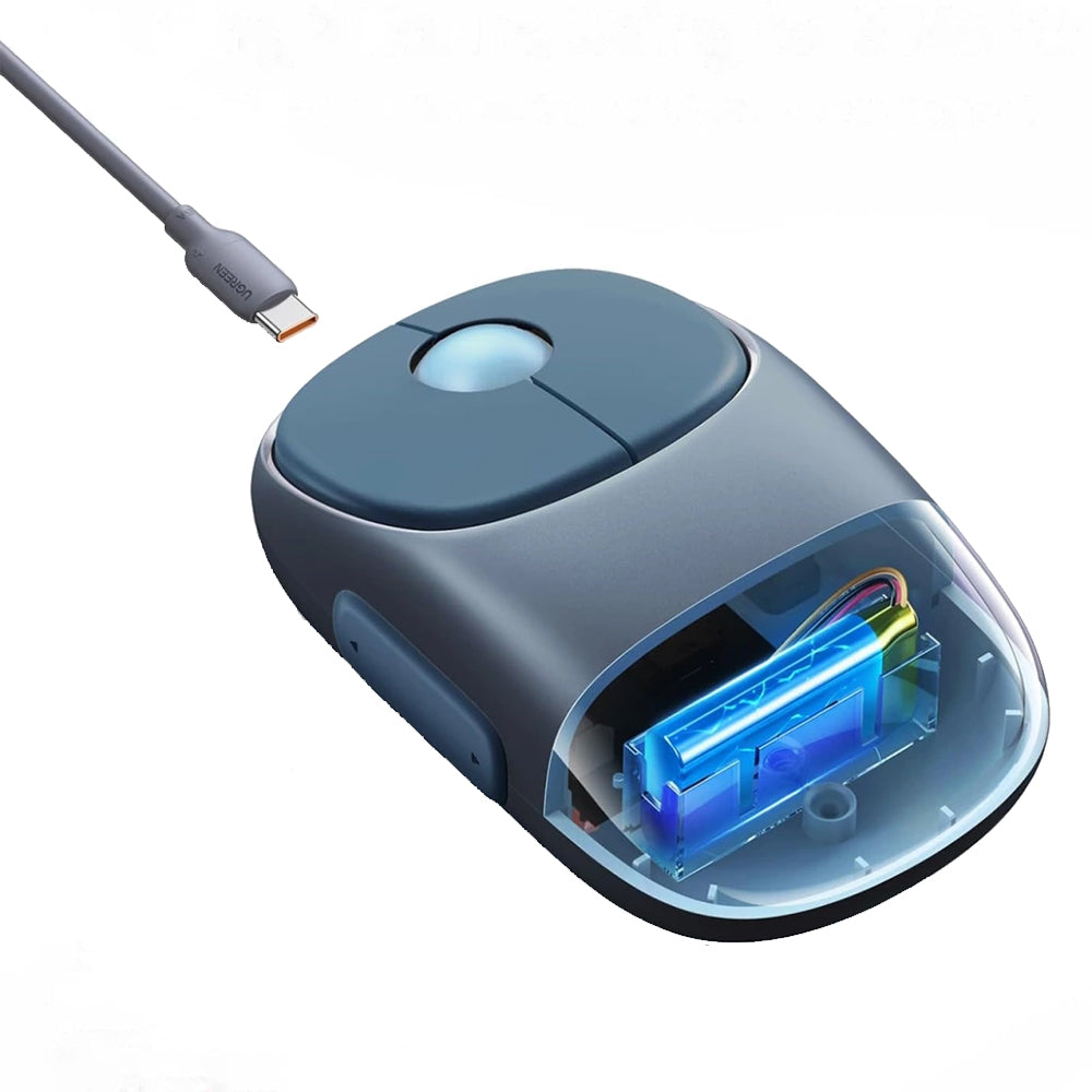Ugreen 90538 Dual Mode Rechargeable Bluetooth Wireless Mouse 4000Dpi - Blue
