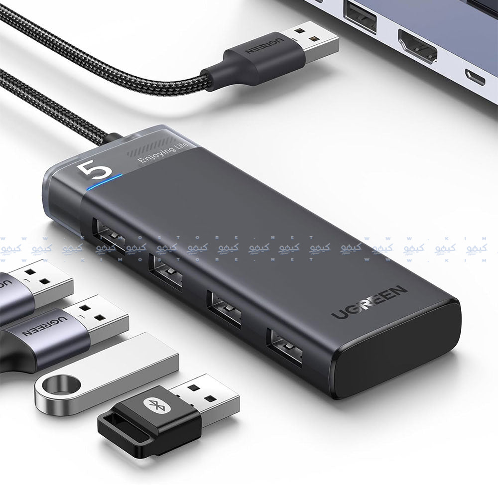 Ugreen 15548 5in1 USB 3.0 HUB 4 Ports With Type-C Port