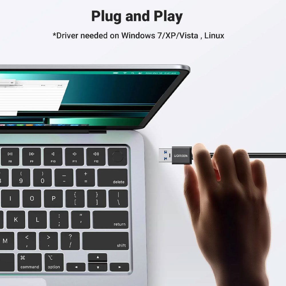 Ugreen 20265 4in1 USB 3.0 HUB 3 Port With Ethernet
