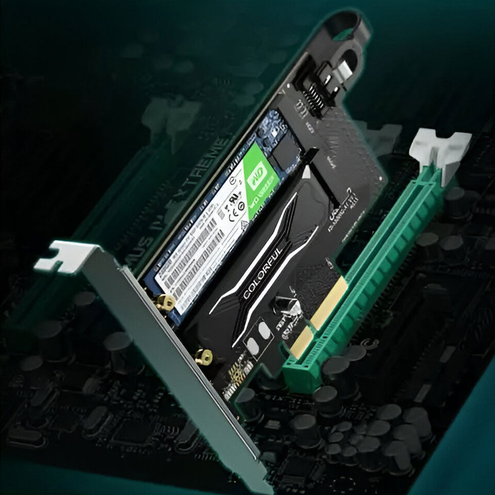 بطاقة محول يوجرين M.2 NVMe + M.2 SATA الي PCI اكسبرس 3.0 ×4 70504