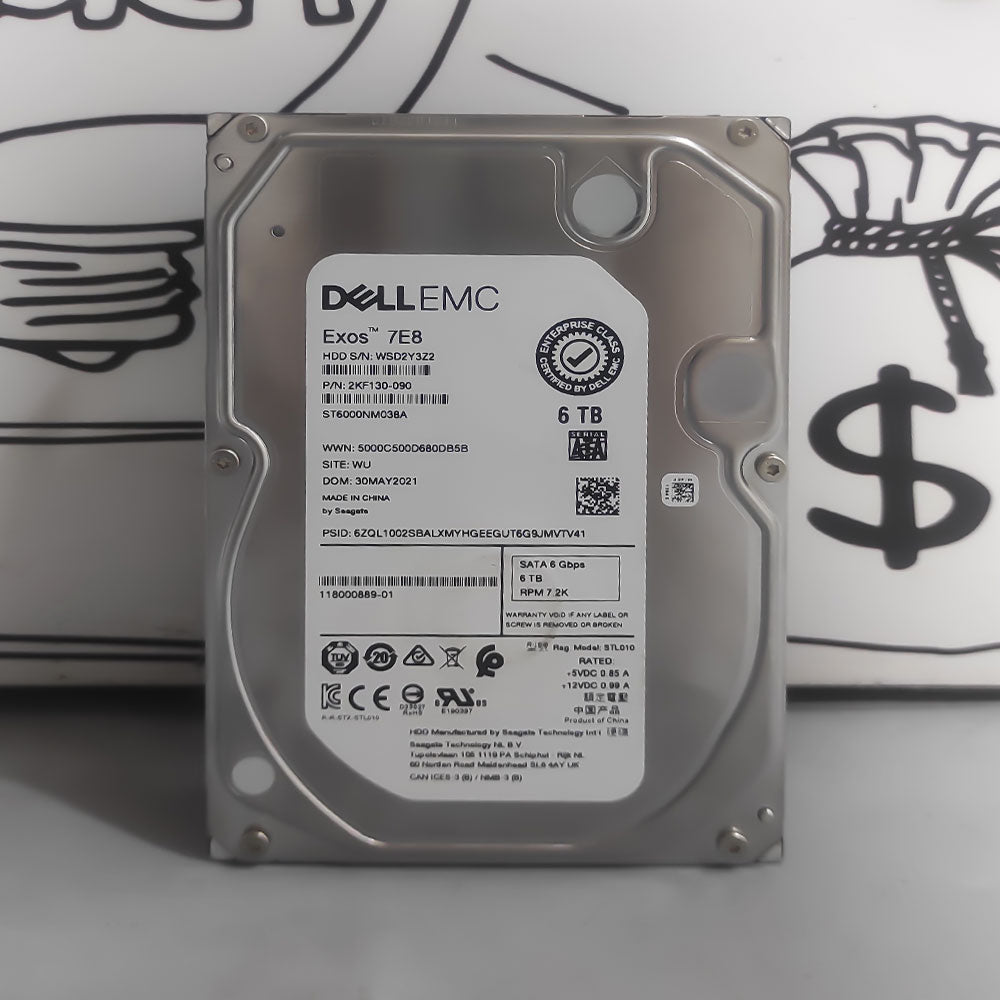 Dell 6TB 3.5 inch Internal PC Hard Drive (Original Used)