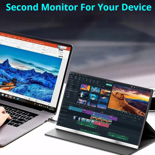 شاشة في2كوم محمولة 15.6 بوصة 60 هرتز P4 IPS FHD