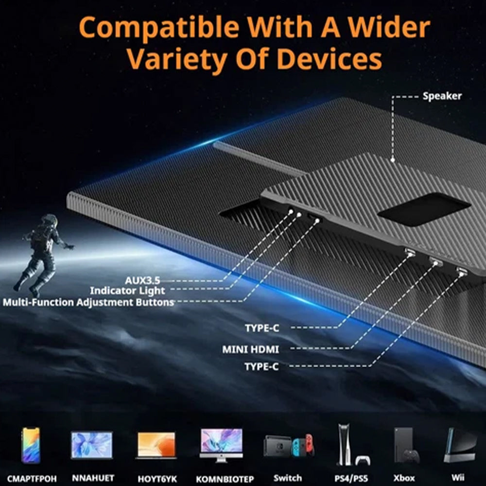 V2Com P4 15.6 Inch IPS FHD Portable Monitor 60Hz