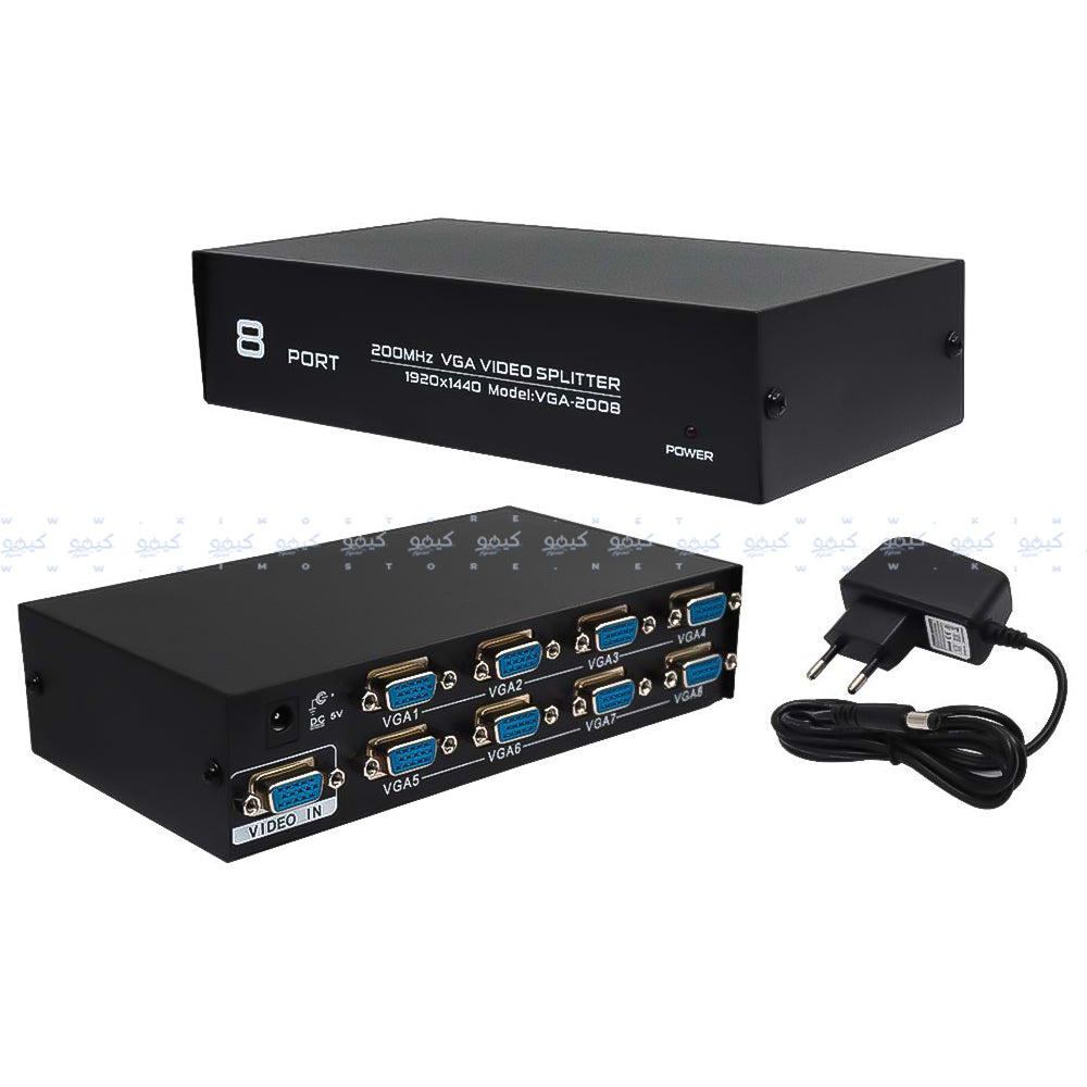 سبليتر VGA الي 8 VGA-2008 VGA