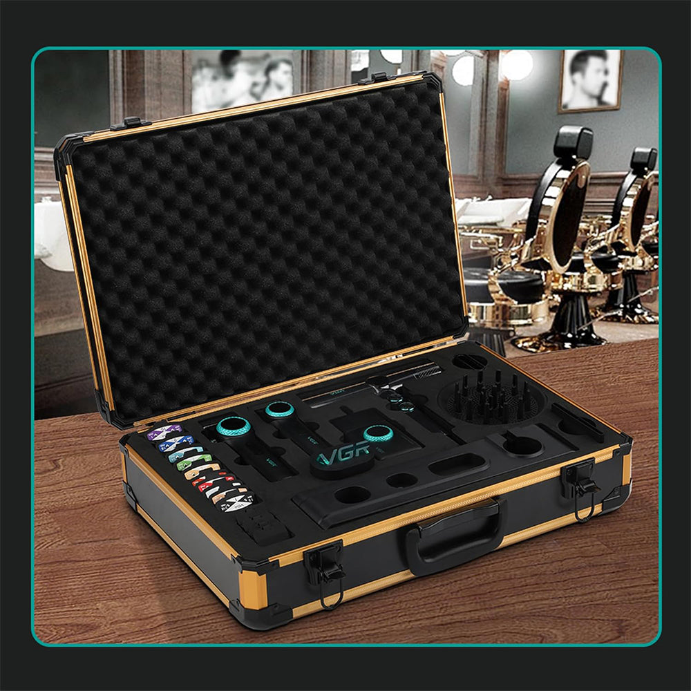 VGR Professional Barber Combo Set 4in1 Stepless Pro 4