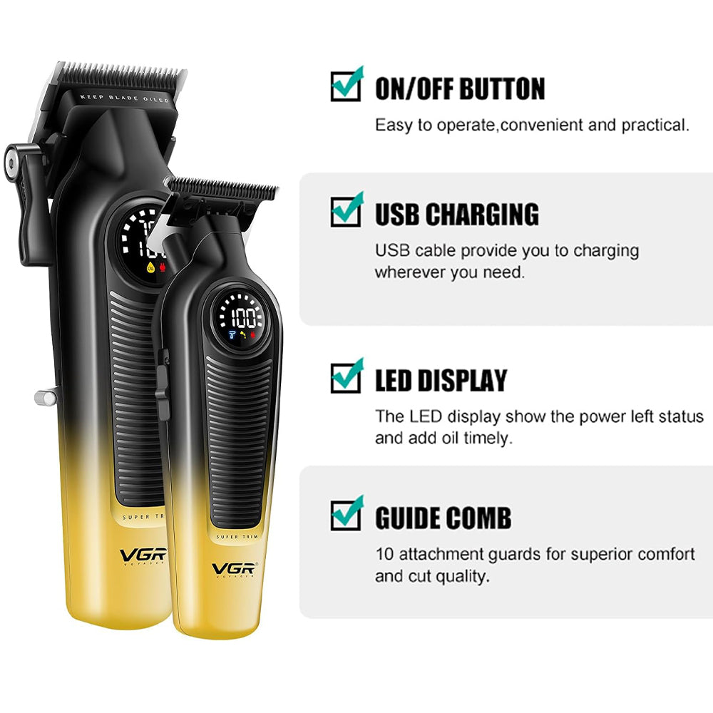 VGR Professional Barber Combo V-196 & V-996
