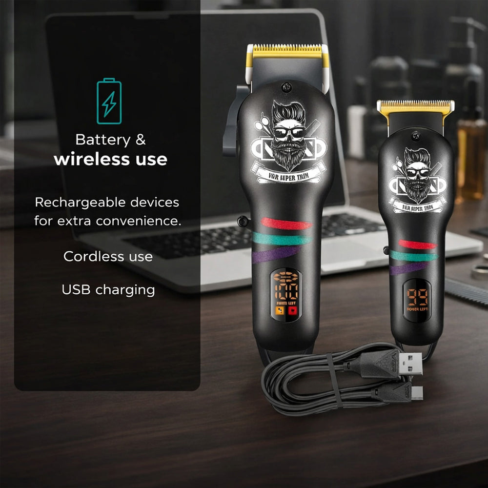 VGR Professional Barber Combo V-699 & V-971