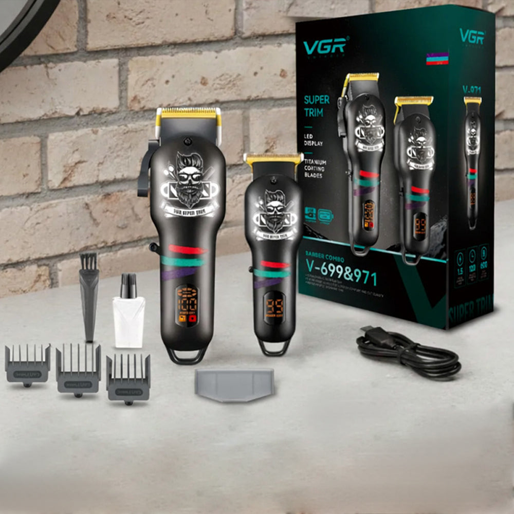 VGR Professional Barber Combo V-699 & V-971