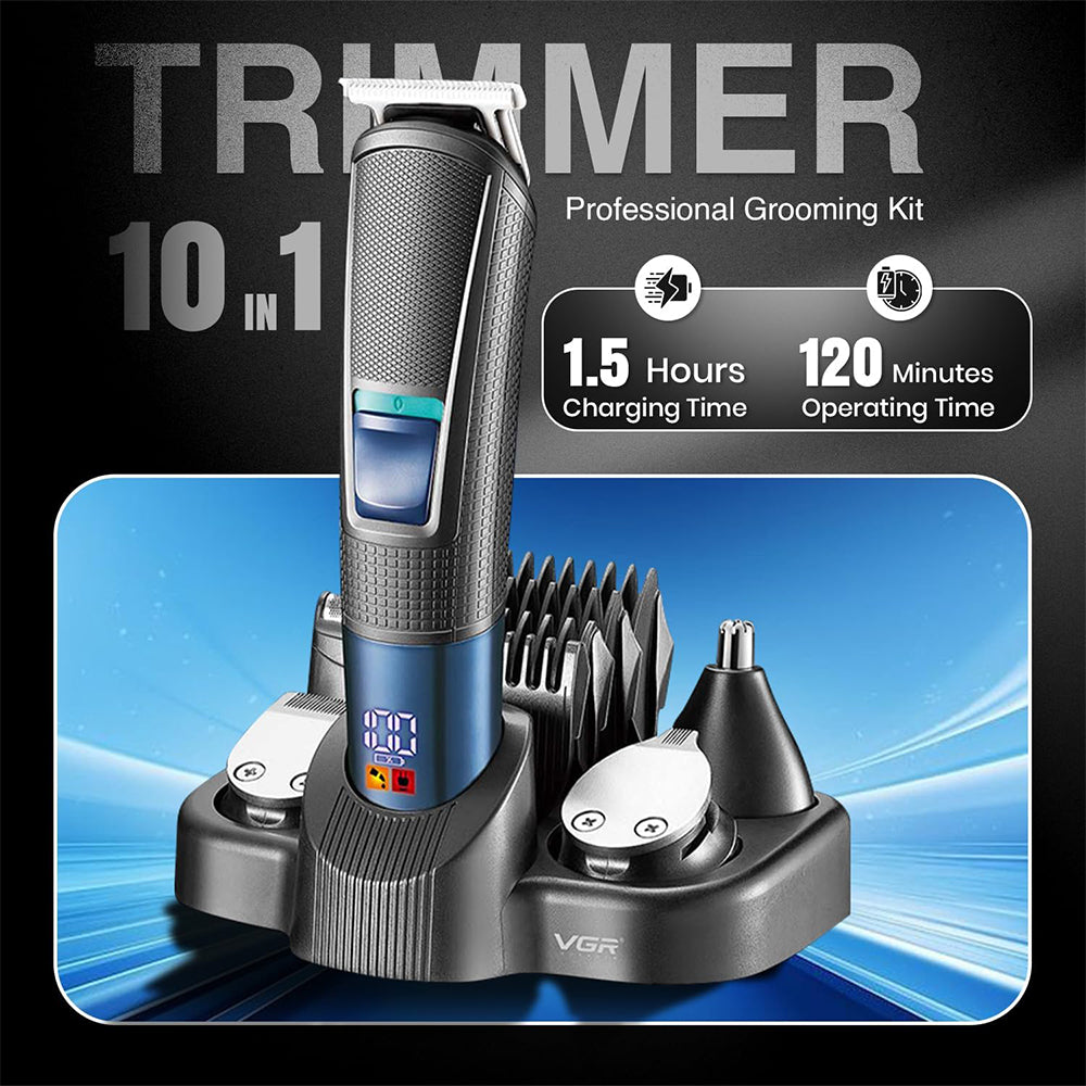 VGR Professional Grooming Kit 10-in-1 V-108