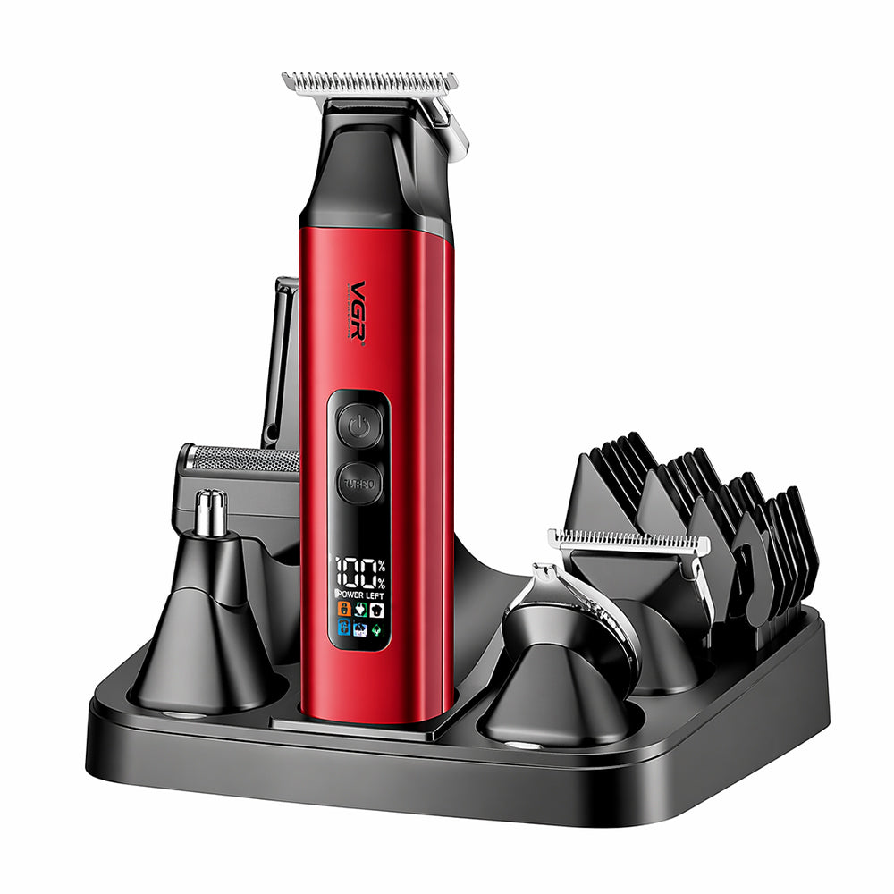  مجموعة حلاقة وتشذيب الشعر 14 في 1 في جي ار بروفيشنال V-117