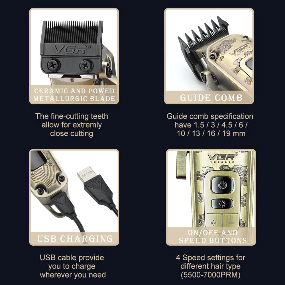 VGR Professional Hair Clipper V-005