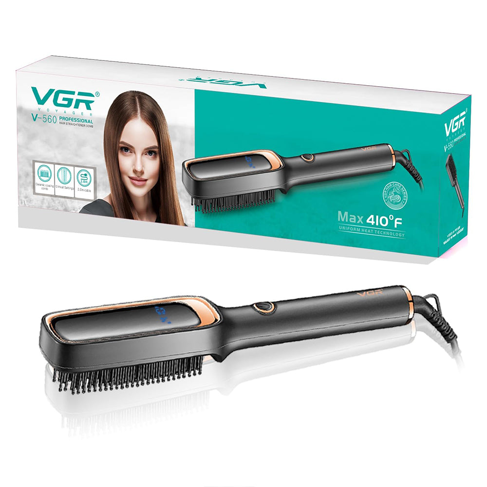 VGR Professional Hair Straightener Brush V-560