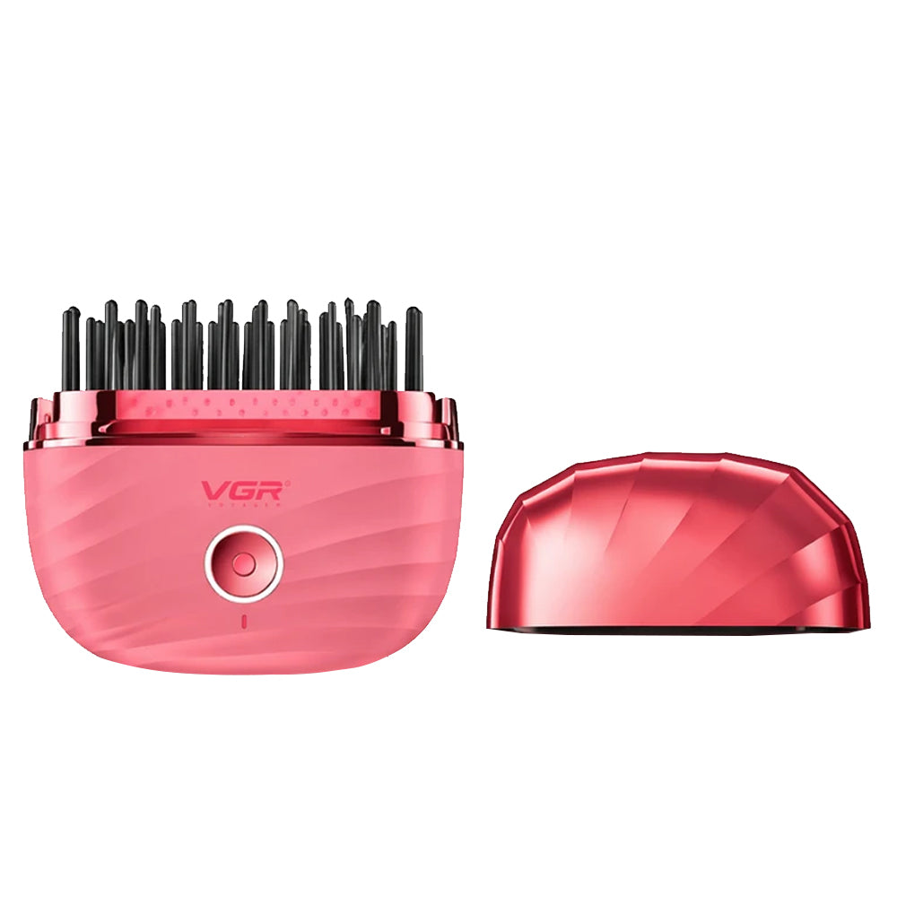 VGR Professional Hair Straightener Brush V-587 - Pink