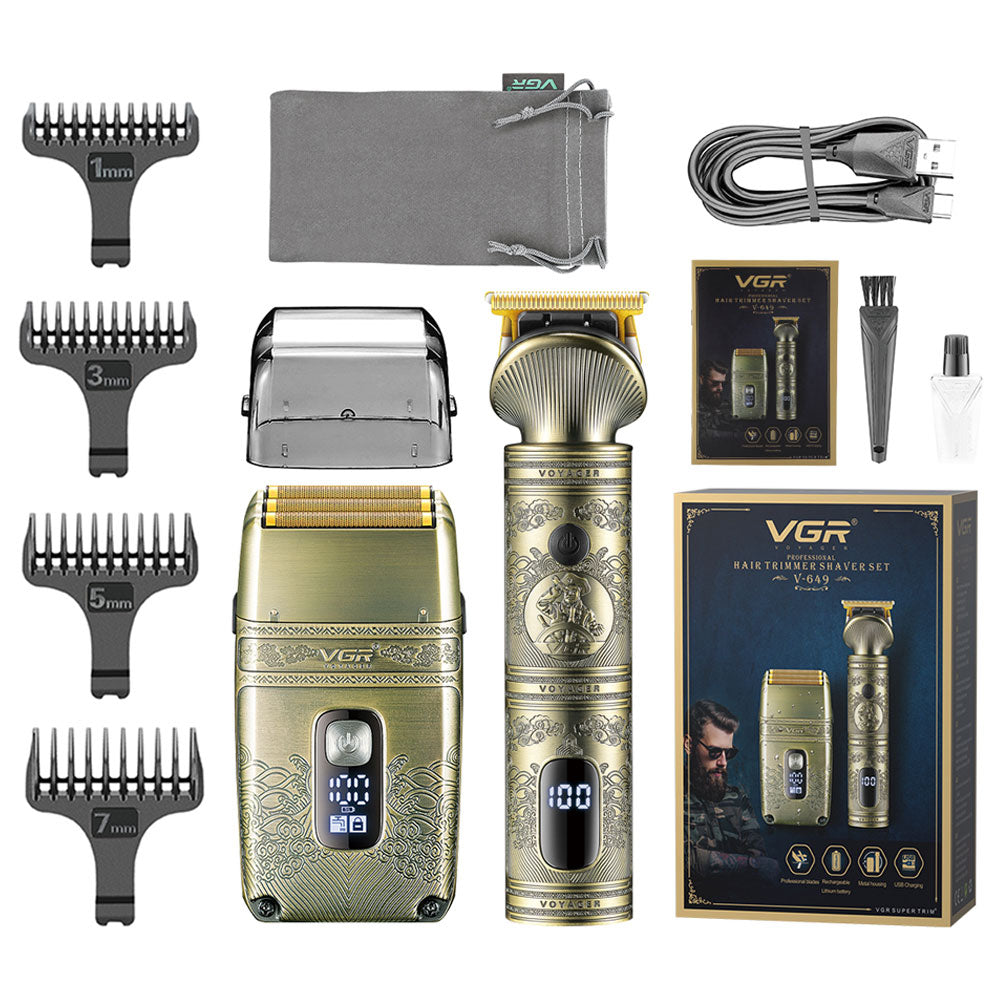 VGR Professional Hair Trimmer Shaver Set V-649