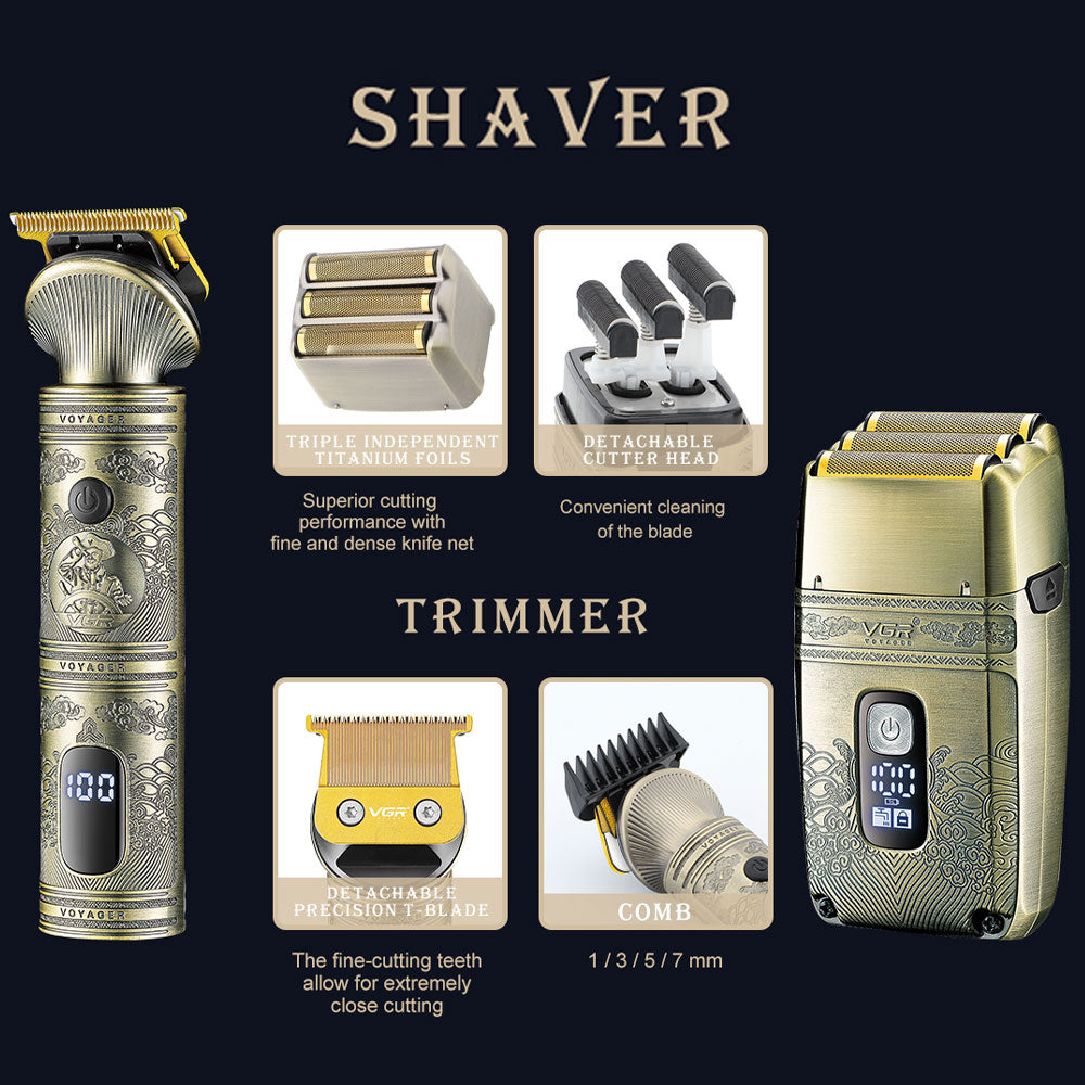 VGR Professional Hair Trimmer Shaver Set V-649